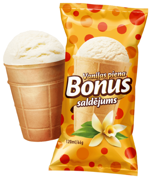 BONUS Vanilla ice cream in a wafer cup