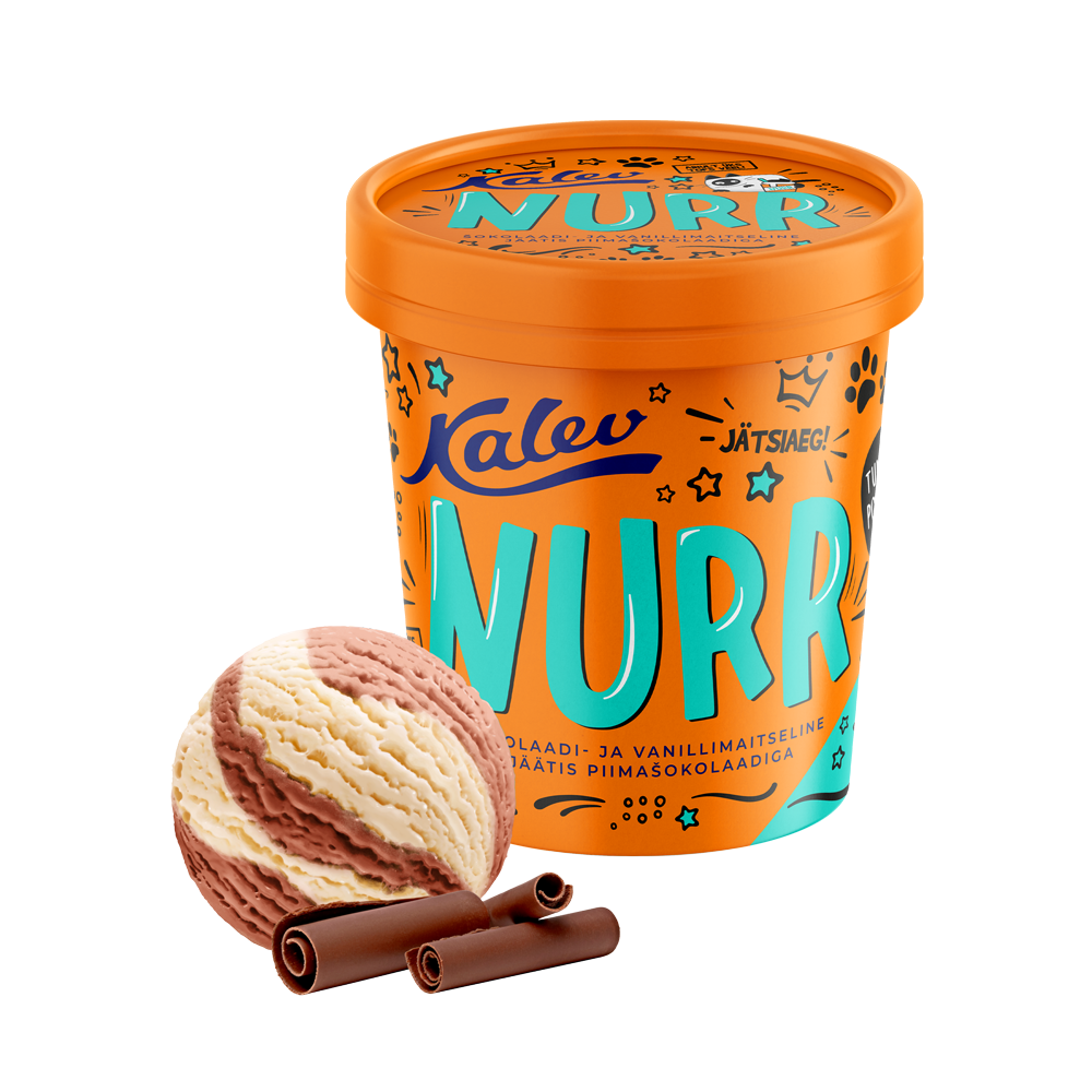 Nurr vanill ja sokolaad kaks maitset koos