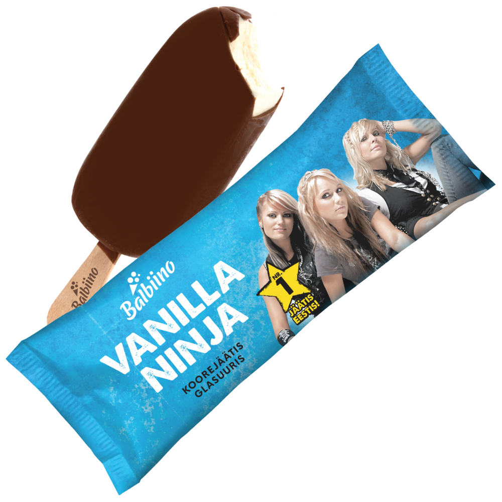 VANILLA NINJA Vanilla cream ice cream with glaze - Balbiino