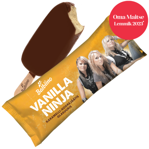 VANILLA NINJA Caramel dairy ice cream with glaze