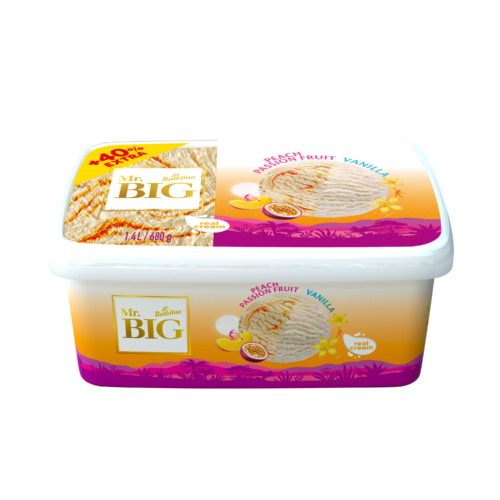 MR.BIG Peach-passion fruit and vanilla dairy ice cream