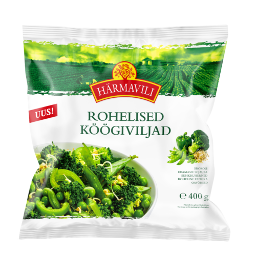 Härmavili külmutatud rohelised köögiviljad
