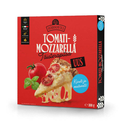 Härmavili Tomati-mozzarella täisterapitsa