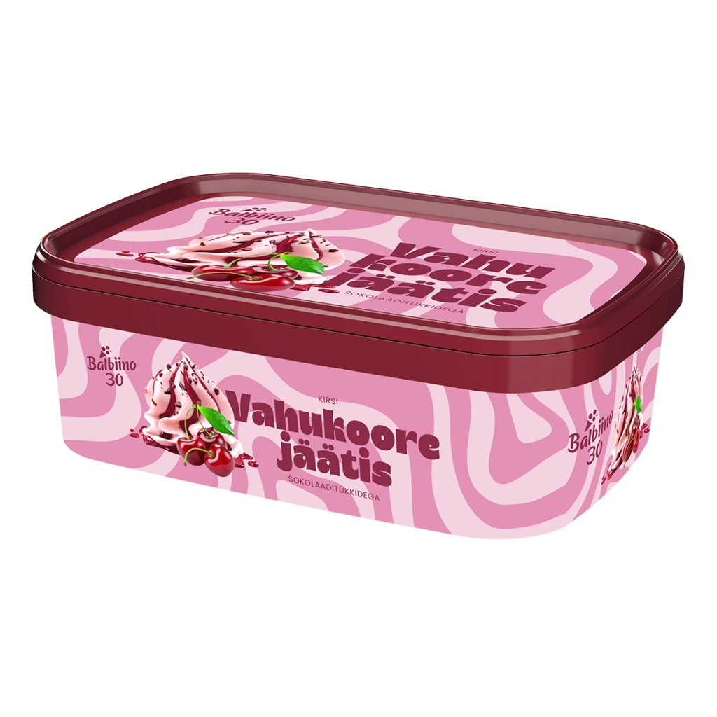 vahukoorejäätis kirsijäätis