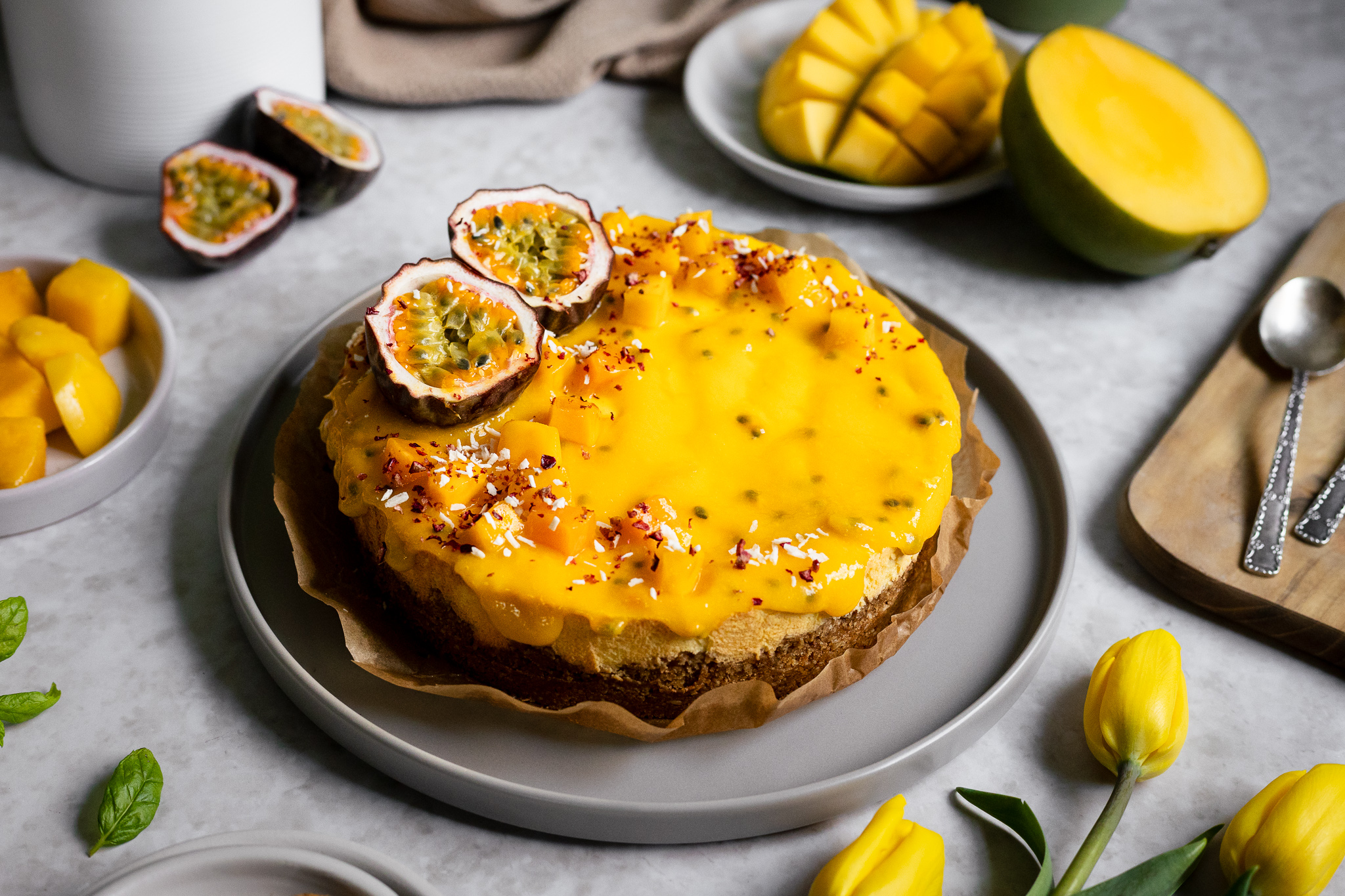 Meeletult maitsev mango toorjuustu tort