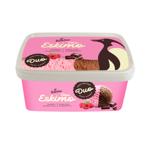 ONU ESKIMO Raspberry and Chocolate Dairy Ice Cream