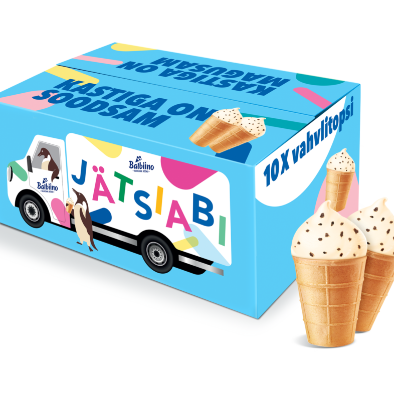 Jätsiabi kast koorejäätis